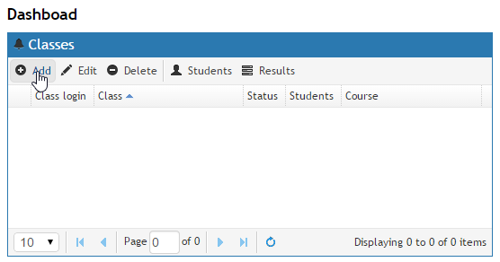 Teacher's typing portal: adding new typing class